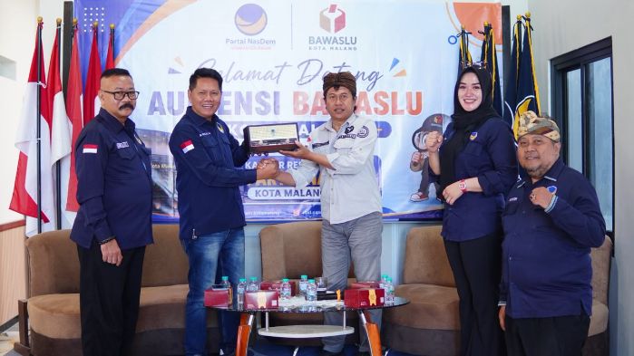 Bawaslu-NasDem Kota Malang Perkuat Koordinasi, Bahas Pemutakhiran Data Politik