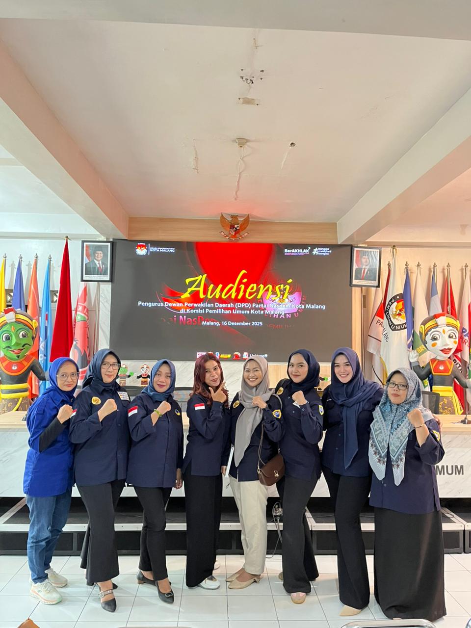 AUDIENSI DPD PARTAI NASDEM KE KPU KOTA MALANG